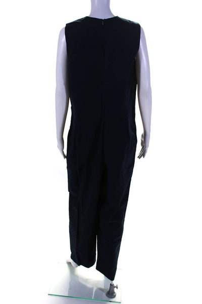 Everlane Womens The Structured Cotton Jumpsuit Navy Size 12