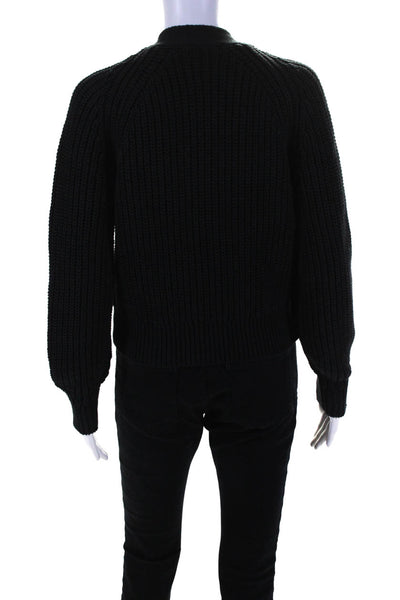 Everlane Womens Black The Texture Cotton Cardigan  Size XS