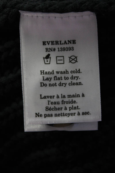 Everlane Womens Black The Texture Cotton Cardigan  Size XS