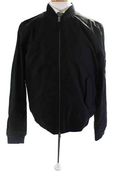 Everlane Mens Black The Bomber Jacket | Uniform  Size M