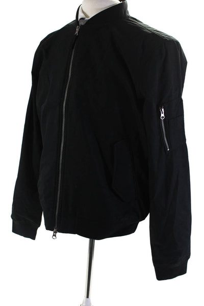 Everlane Mens Black The Bomber Jacket | Uniform  Size M