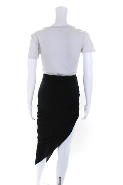 Rag & Bone Womens Elastic Waistband Knit Pencil Skirt Black Wool Size Small