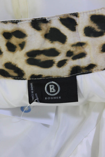Bogner Women's Mid Rise Bootcut Flare Snow Pants White Size 4