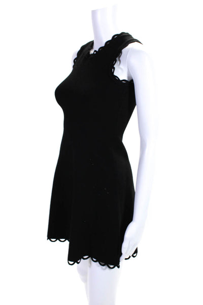 Milly Minis Girls Asymmetrical Hem Sleeveless Pullover Midi Dress Black Size 14