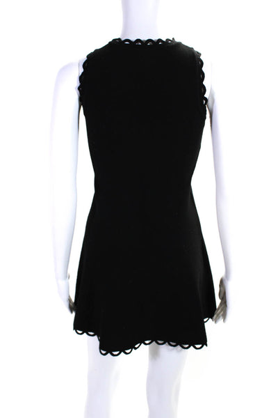 Milly Minis Girls Asymmetrical Hem Sleeveless Pullover Midi Dress Black Size 14