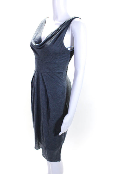 BCBGMAXAZRIA  Women's Cowl Neck Stretch Midi Dress Gray Size XS, Lot 2
