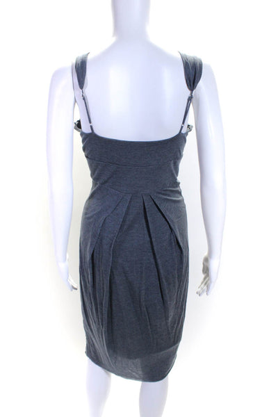 BCBGMAXAZRIA  Women's Cowl Neck Stretch Midi Dress Gray Size XS, Lot 2