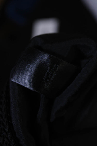 Rag & Bone Womens Open Knit Crew Neck Short Sleeve Mini Dress Black Size 00