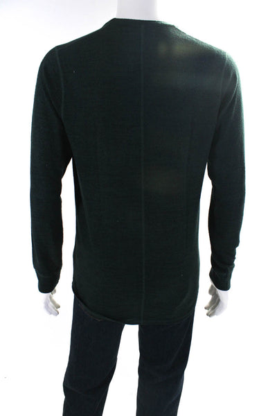 Velvet by Graham & Spencer Mens Crew Neck Pullover Sweater Dark Green Size Small