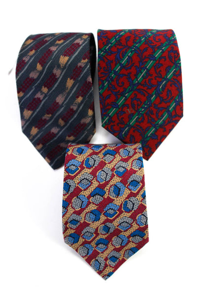Valentino Cravatte Men's Multicolor Classic Silk Neck Tie One Size Lot 3