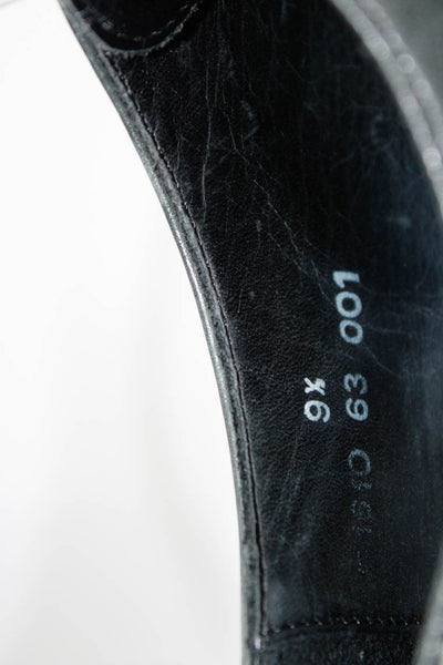 John Varvatos Mens Leather Lace Up Oxford Dress Shoes Black Size 9.5