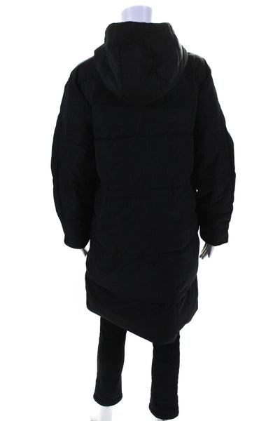 Everlane Womens Black The ReNew Long Puffer  Size M