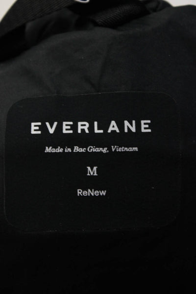 Everlane Womens Black The ReNew Long Puffer  Size M
