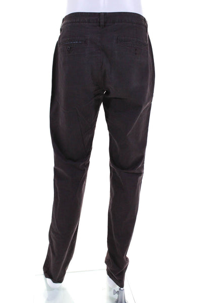 Bonobos Men's Button Closure Flat Front Straight Leg Dress Pant Brown Size 32