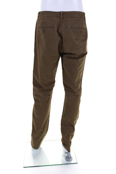 Bonobos Men's Button Closure Straight Leg Flat Front Dress Pant Brown Size 32