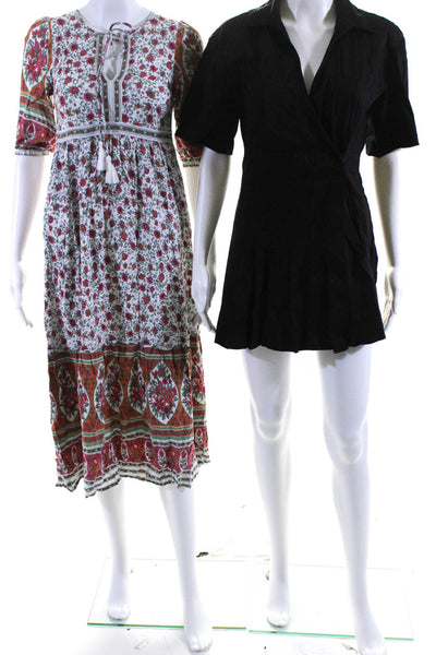 Yakira Bella Women's V-Neck Short Sleeves Floral Maxi Dress Size XS Lot 2