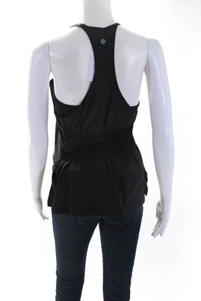 Lululemon Womens Scoop Neck Racerback Lightweight Tank Top Black Size 4