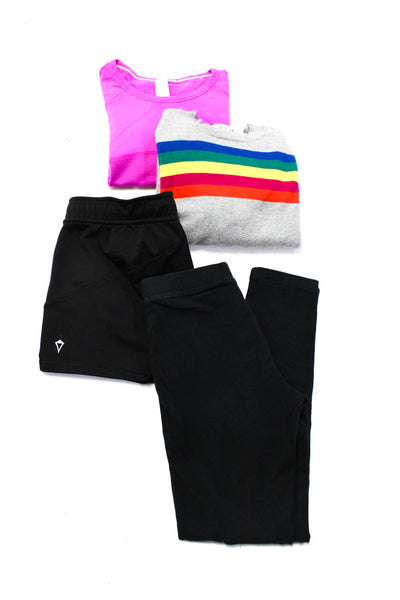 Crewcut Ivivva Autumn Cashmere Girls Leggings Black Pink Gray Size 8 14 12 Lot 4