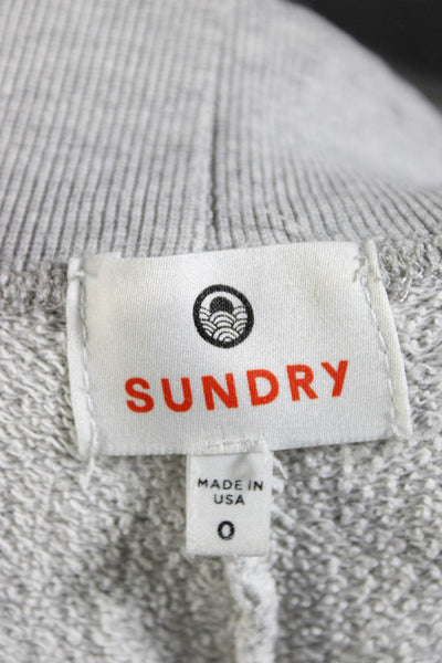 Sundry  Women's Crewneck Long Sleeves Pullover Sweatshirt Pant Set Gray Size 0
