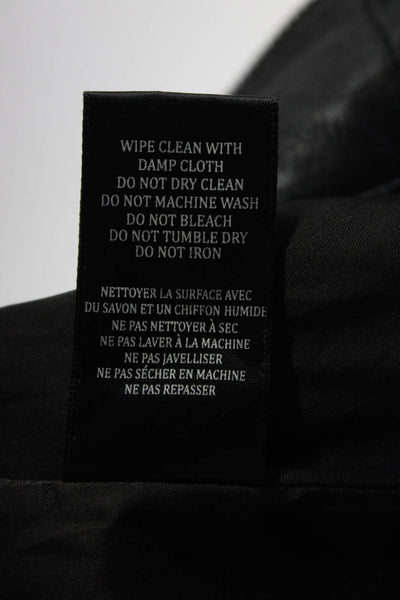 Blank NYC Womens Faux Leather Asymmetrical Moto Jacket Black Size Extra Large