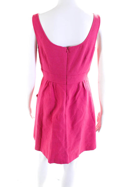 Cynthia Rowley Women's Scoop Neck Sleeveless Pockets Mini Dress Pink Size 6