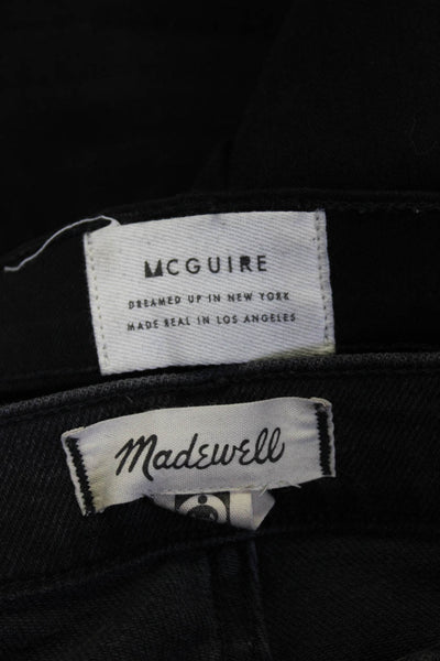 Madewell McGuire Womens High Rise Skinny Ankle Jeans Black Size 28 29 Lot 2