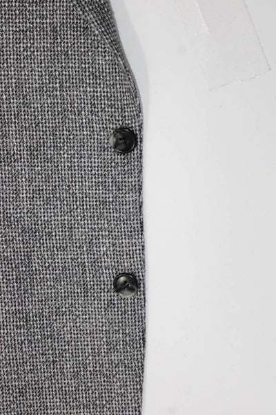 Joseph & Feiss Mens Gray Textured Two Button Long Sleeve Blazer Jacket Size 40
