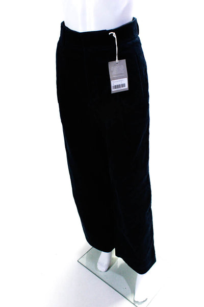 Everlane Womens Navy The Corduroy Way High® Drape Pant   Size 6