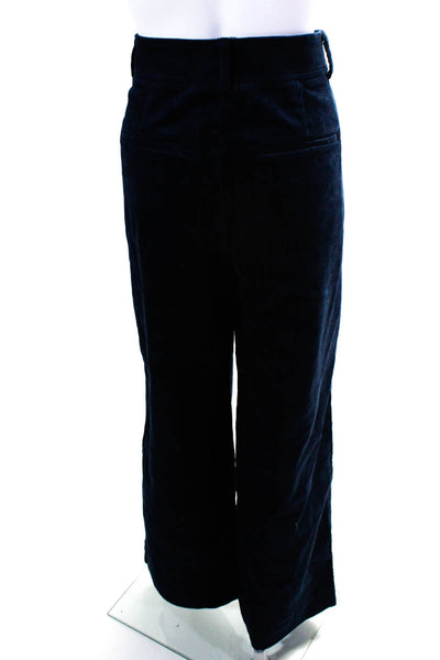 Everlane Womens Navy The Corduroy Way High® Drape Pant   Size 6