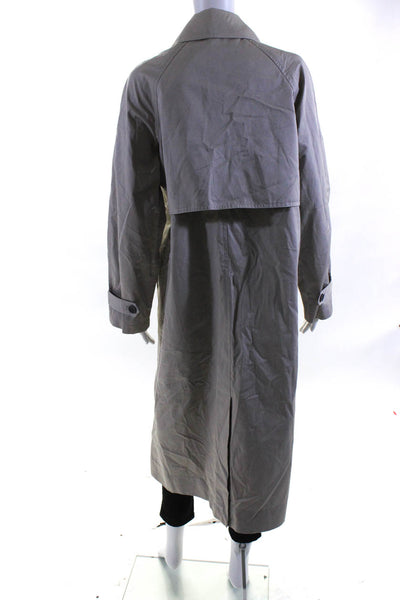 Everlane Womens Stone The Long Mac Coat  Size S