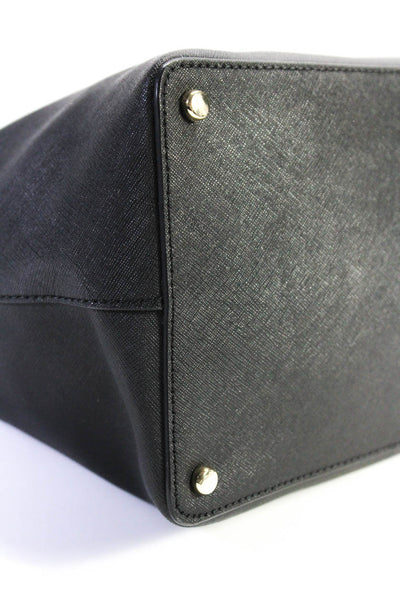 Kate Spade Women's Coated Canvas Gold Tone Hardware Shoulder Tote Bag Black