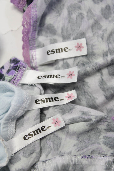 Esme Childrens Girls Pajama Sets Multi Colored Blue Size Small Lot 2
