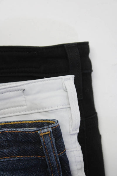 AG Women's Midrise Five Pockets Distress Skinny Denim Pant Black Size 28 Lot 3