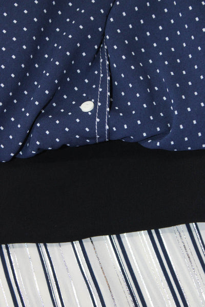 Zara Womens Crop Top Blouse Metallic Stripe Pants Size XS Large Lot 3