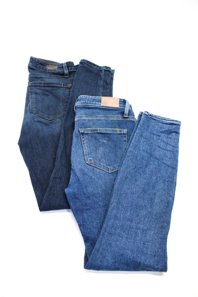 Paige Women's Midrise Medium Wash Five Pockets Skinny Denim Pant Size 26 Lot 2