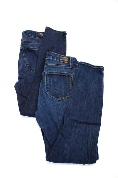 Paige Women's Midrise Five Pockets Dark Wash Skinny Denim Pant Size 26 Lot 2