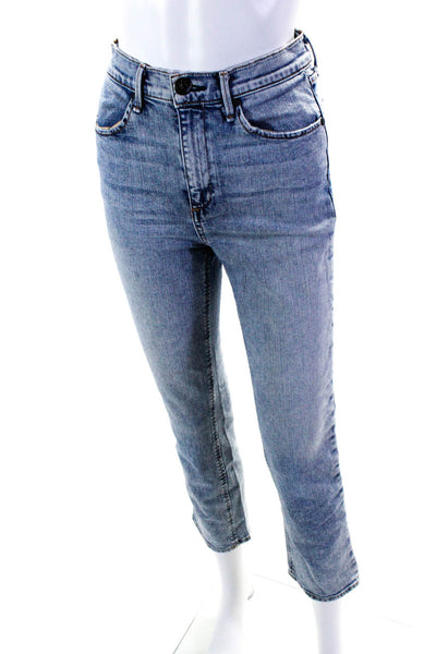 Rag & Bone Womens Cotton Buttoned Light Wash Skinny Leg Jeans Blue Size EUR27