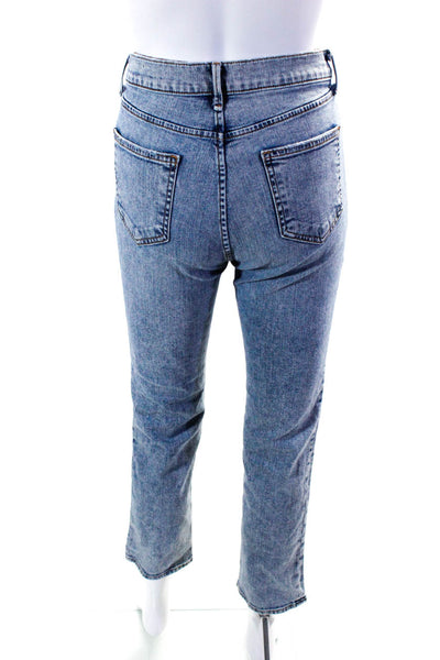 Rag & Bone Womens Cotton Buttoned Light Wash Skinny Leg Jeans Blue Size EUR27