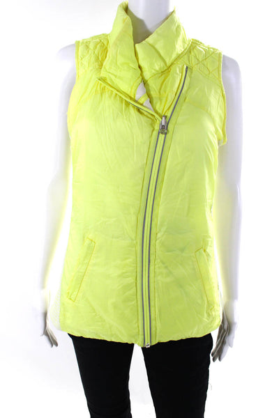 Lululemon Women's Full Zip Reversible Outerwear Vest Yellow Size S