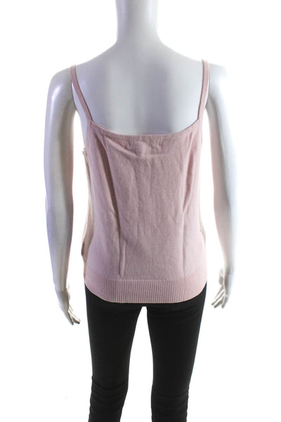 Michael Michael Kors Women's Scoop Neck Spaghetti Straps Blouse Pink Size M