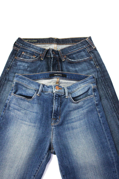 J Brand Jerome Dahan Womens Cotton Skinny Bootcut Jeans Blue Size EUR27 28 Lot 2