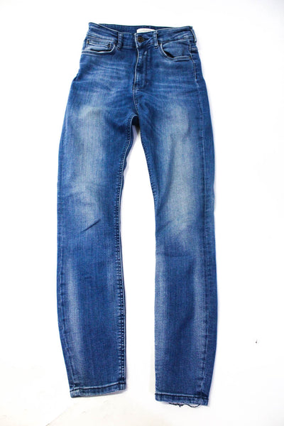 Zara Woman J Brand Women's High Rise Skinny Jeans Blue Size 2 26, Lot 2