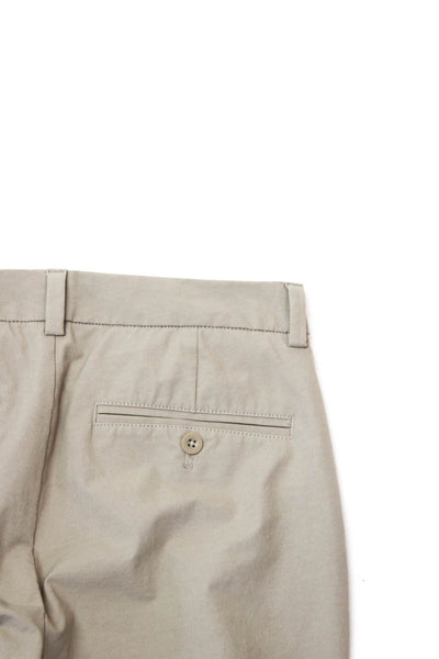 Vineyard Vines Mens Zipper Fly Pleated On The Go Pants Brown Cotton Size 28x30