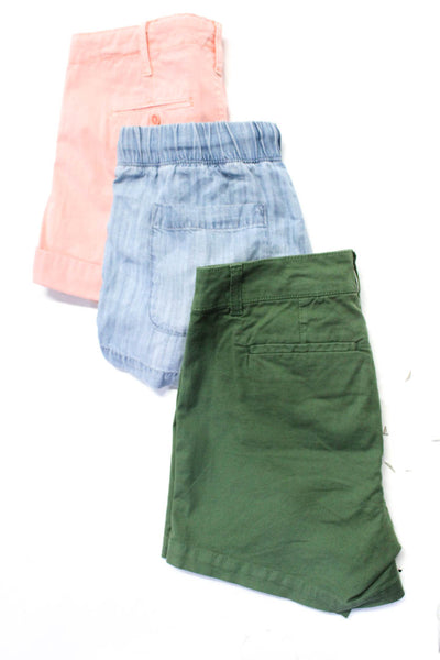 Ecru Sanctuary Bella Dahl Womens Shorts Green Denim Blue Pink Size 0 24 XS Lot 3
