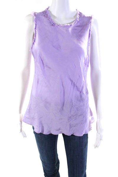 Bognar Blu Womens Crew Neck Pullover Tank Top Lavender Purple Size Large