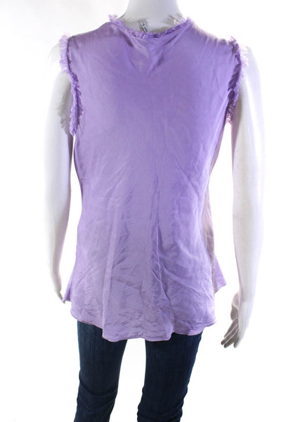 Bognar Blu Womens Crew Neck Pullover Tank Top Lavender Purple Size Large