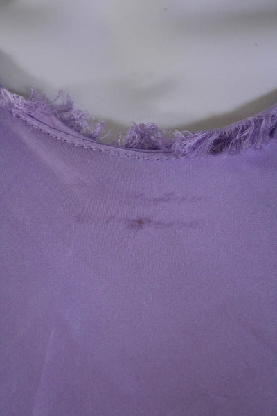 Bognar Blu Womens Crew Neck Pullover Tank Top Lavender Purple Size Large