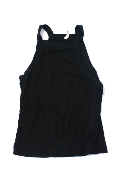 Zara Emma & Sam Womens Cotton Graphic Pullover Tank Tops Black Size S M Lot 3