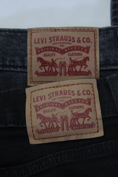 Levi Strauss & Co Womens Denim High Rise Wedgie Skinny Jeans Gray Size 27 Lot 2