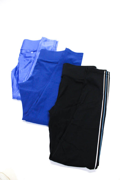 All Access Women's High Waist Stripe Full Length Legging Black Blue Size S Lot 3